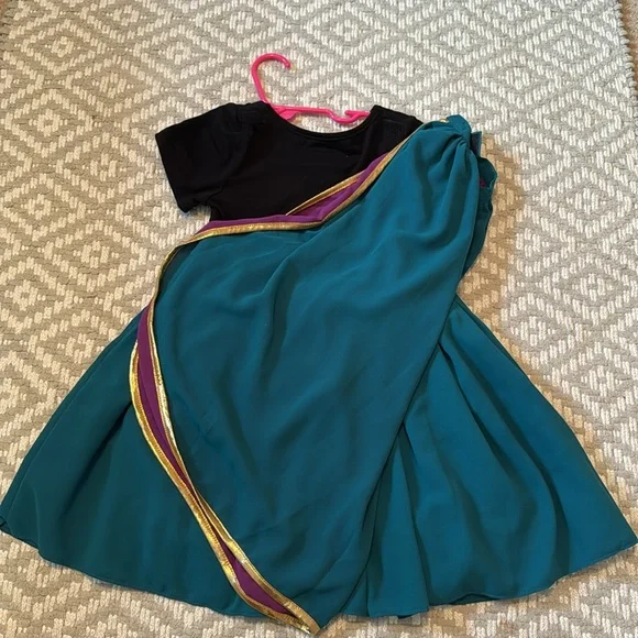 Taylor Joelle teal dress w/ cape - Picture 8 of 11